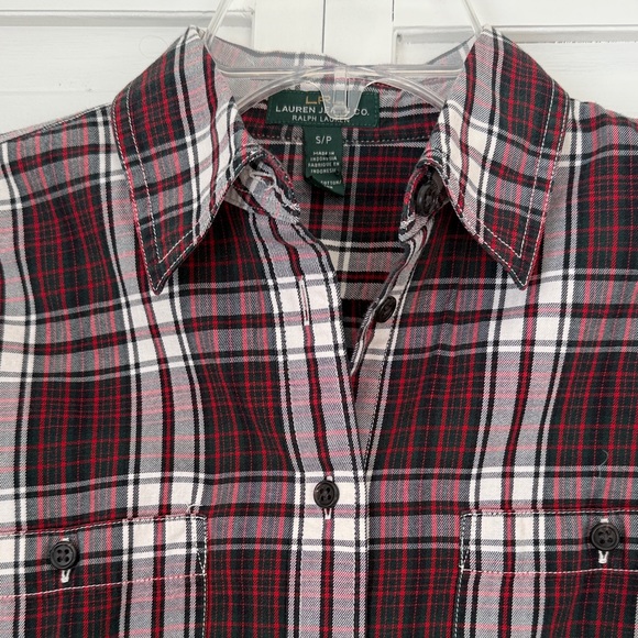 Ralph Lauren Sport Women’s Plaid Button-Up Shirt - Picture 2 of 5